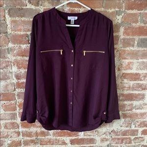 Calvin Klein Women’s Large Button up shirt